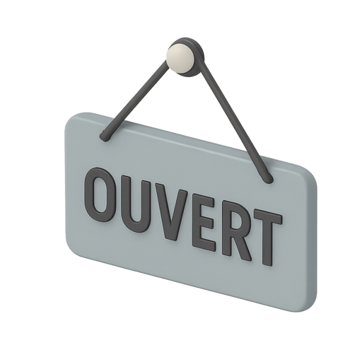 Panneau ouvert